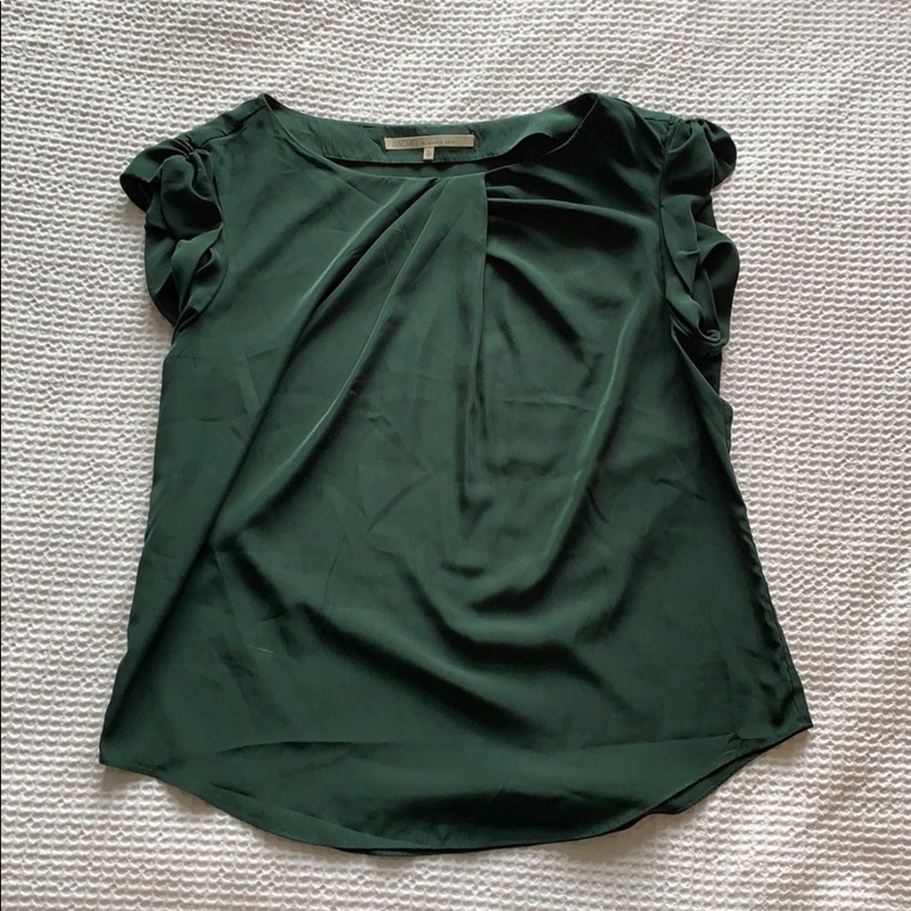 Green Sleeveless Dress Shirt